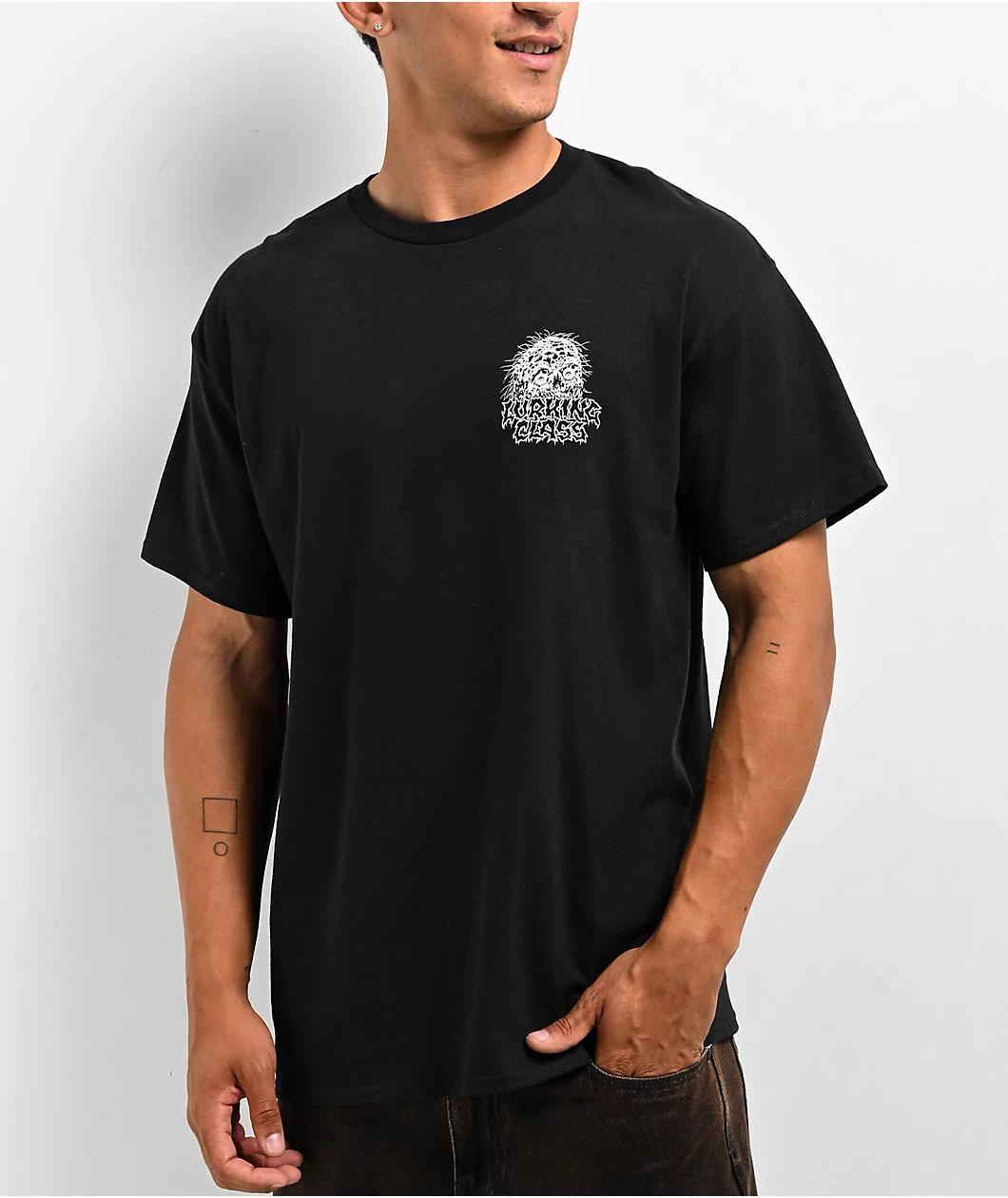 Lurking Class by Sketchy Tank x Matt Stikker Sick In The Head Black T-Shirt Product Image