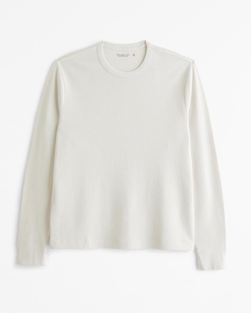 Long-Sleeve Layering Waffle Tee Product Image