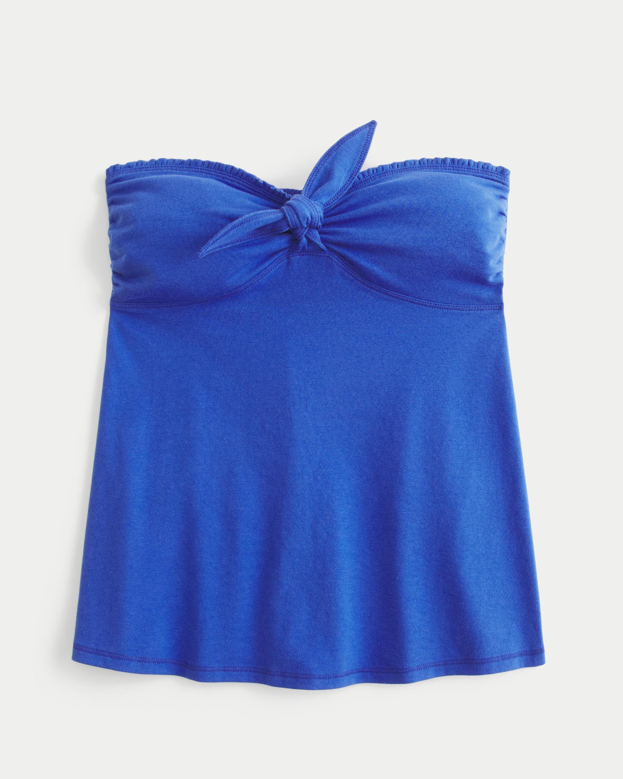 Easy Strapless Tie-Bust Babydoll Top Product Image