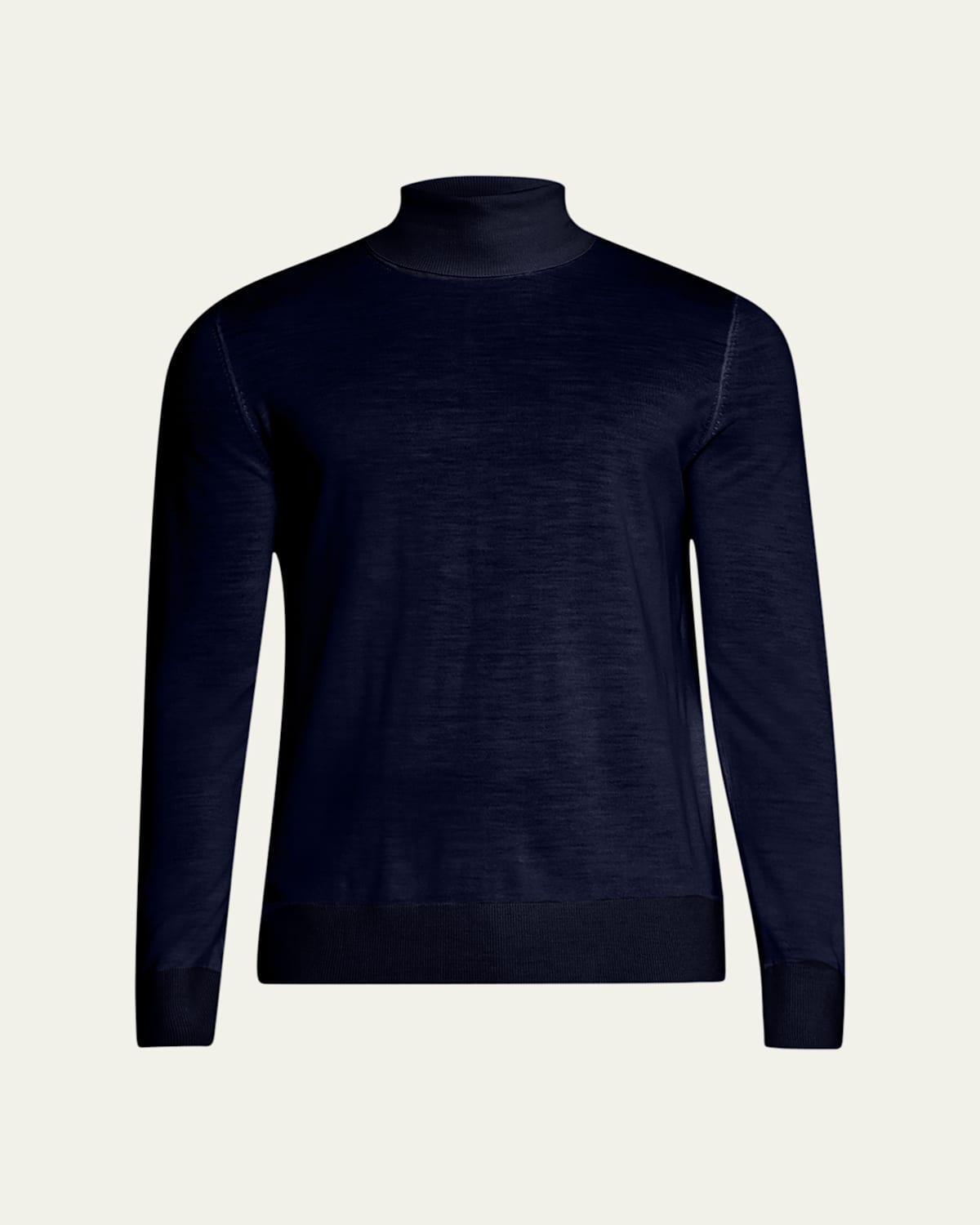 Mens Jermaine Merino Wool Knit Turtleneck Sweater Product Image