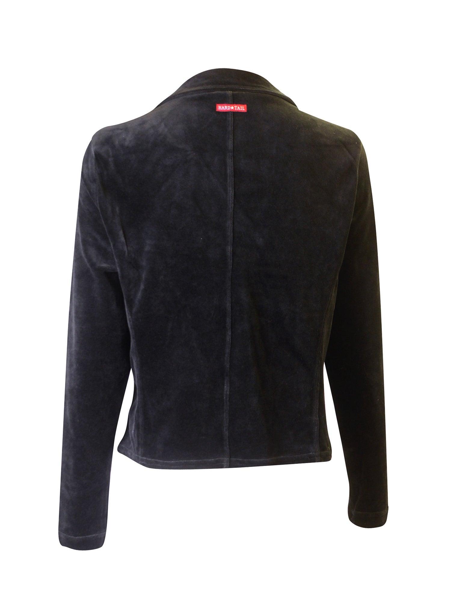 Hard Tail Velour Cropped Blazer V-203 Product Image