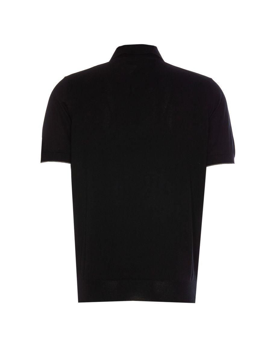 BRUNELLO CUCINELLI T-shirts And Polos In Black+dark Gray Product Image