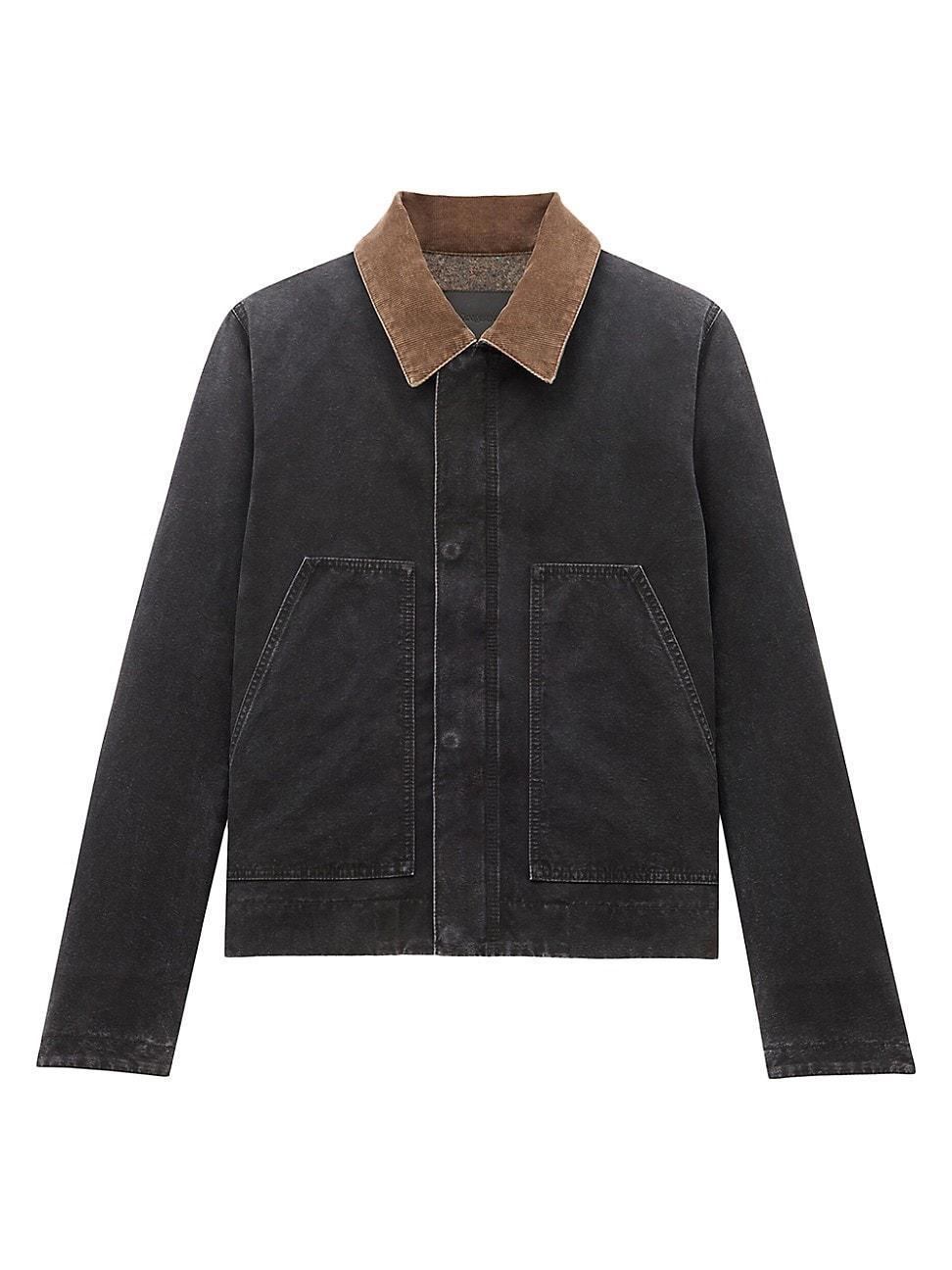 Mens Work Jacket in Cotton Canvas and Corduroy Product Image