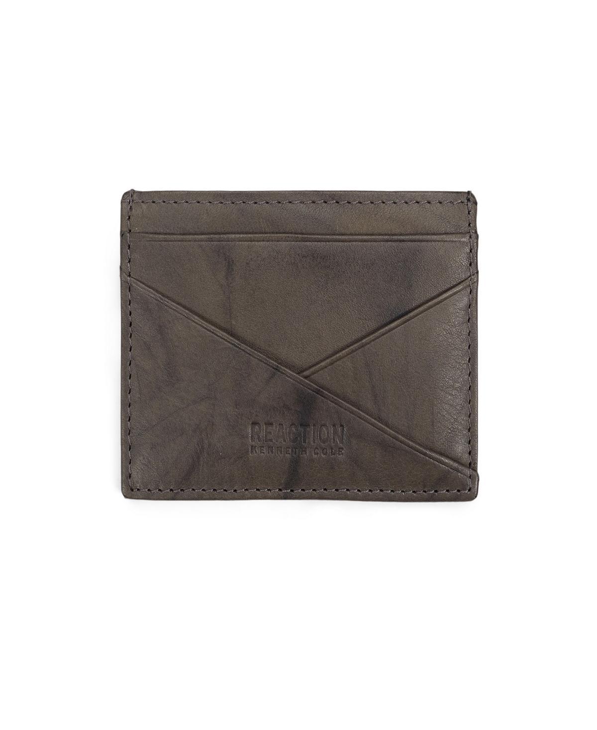 Kenneth Cole Reaction Mens Rfid Leather Slimfold Wallet with Removable Magnetic Card Case Product Image