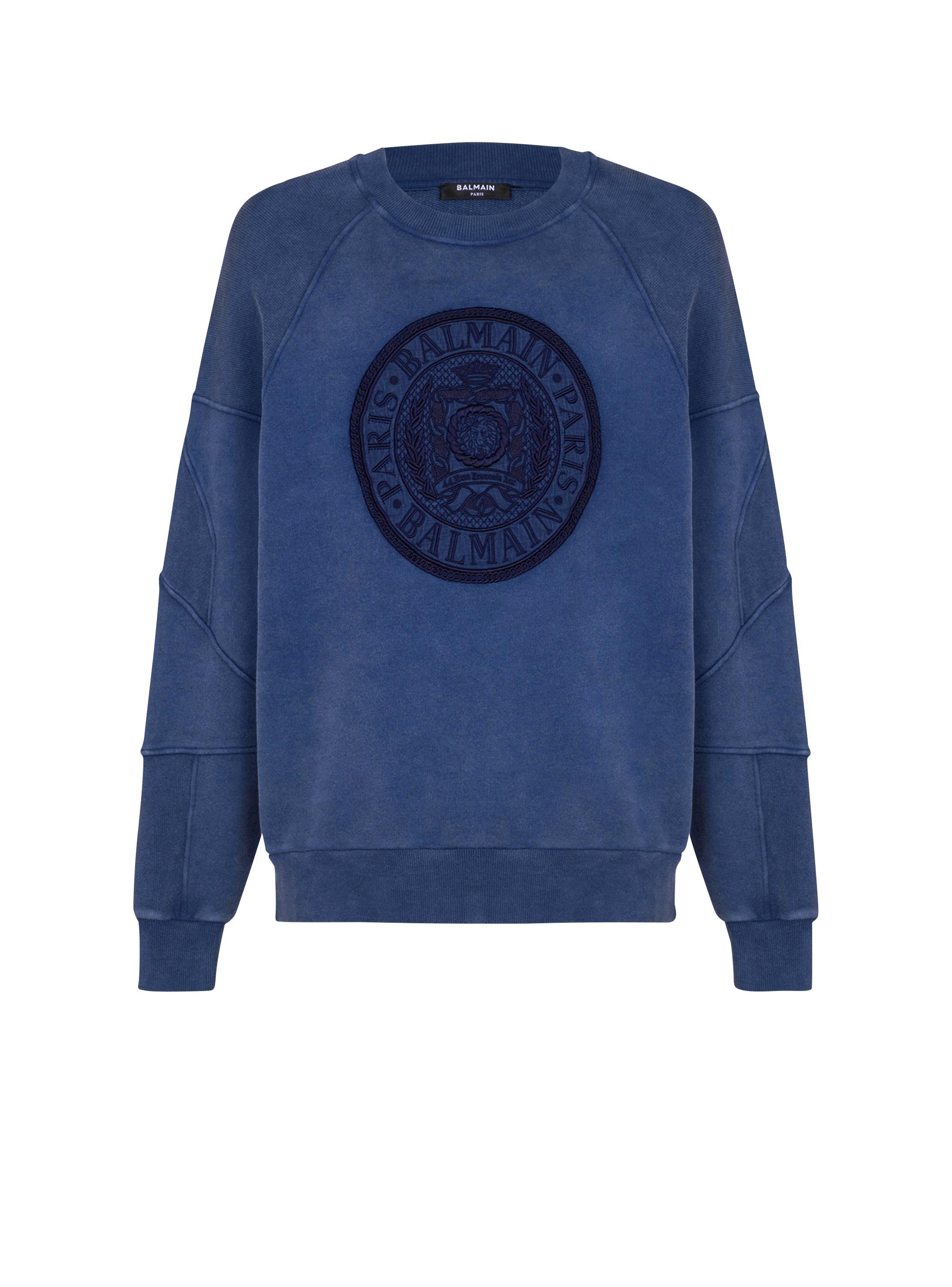 Ribbed sweatshirt with "Coin" embroidery Product Image