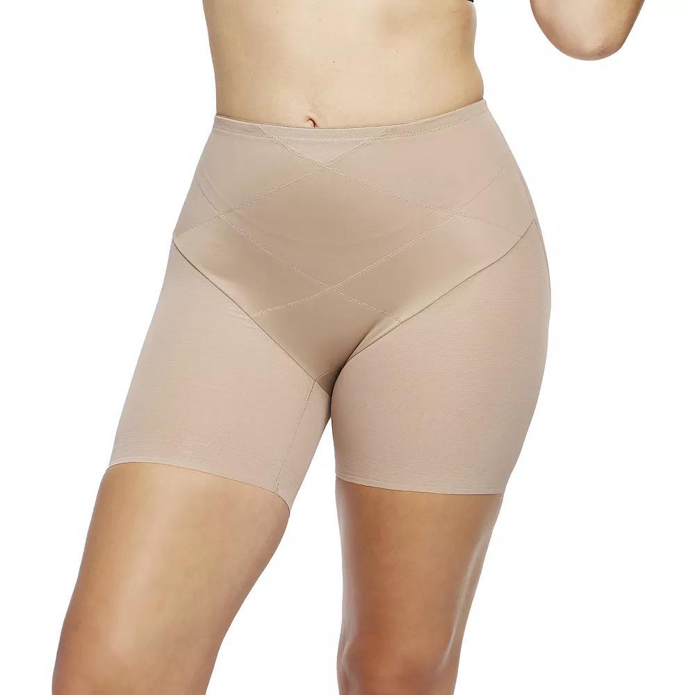 Naomi & Nicole® Shapewear Inside Magic Tummy Tuck Waistline Mid-Thigh Shorts 7608, Women's,  Product Image
