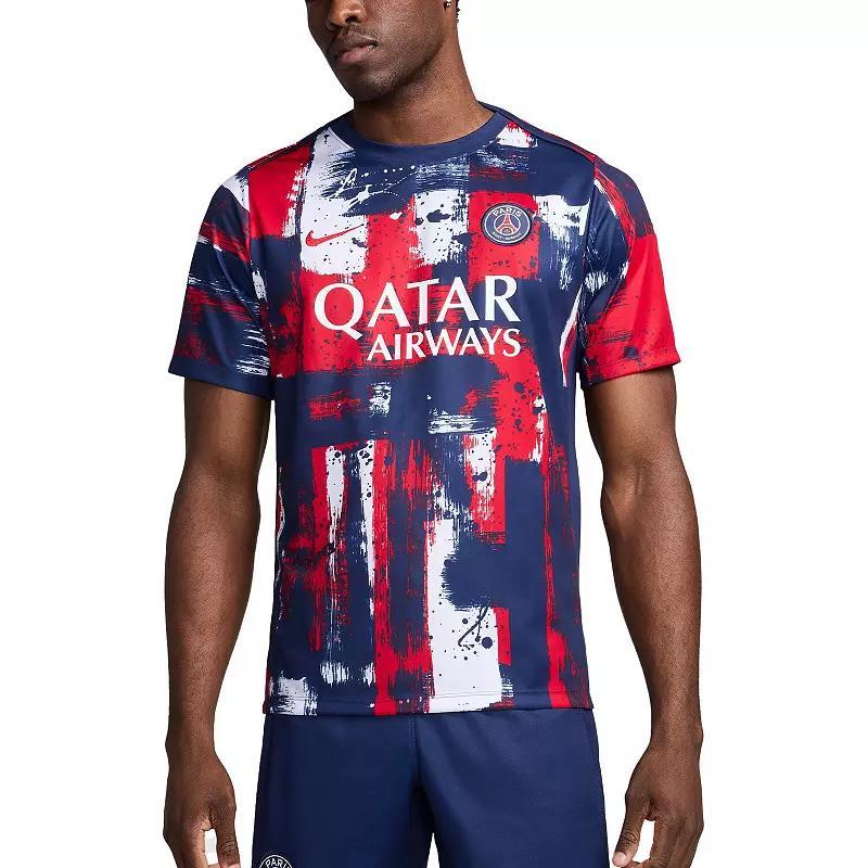 Men's Nike Navy Paris Saint-Germain 2024/25 Home Academy Pro Pre-Match Top, Size: Large, Psg Blue Product Image