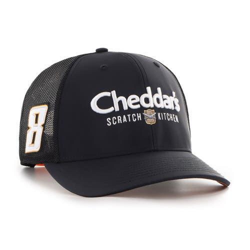 Mens 47 Brand Black Kyle Busch Cheddars Sure Shot Brrr Trucker Adjustable Hat Product Image