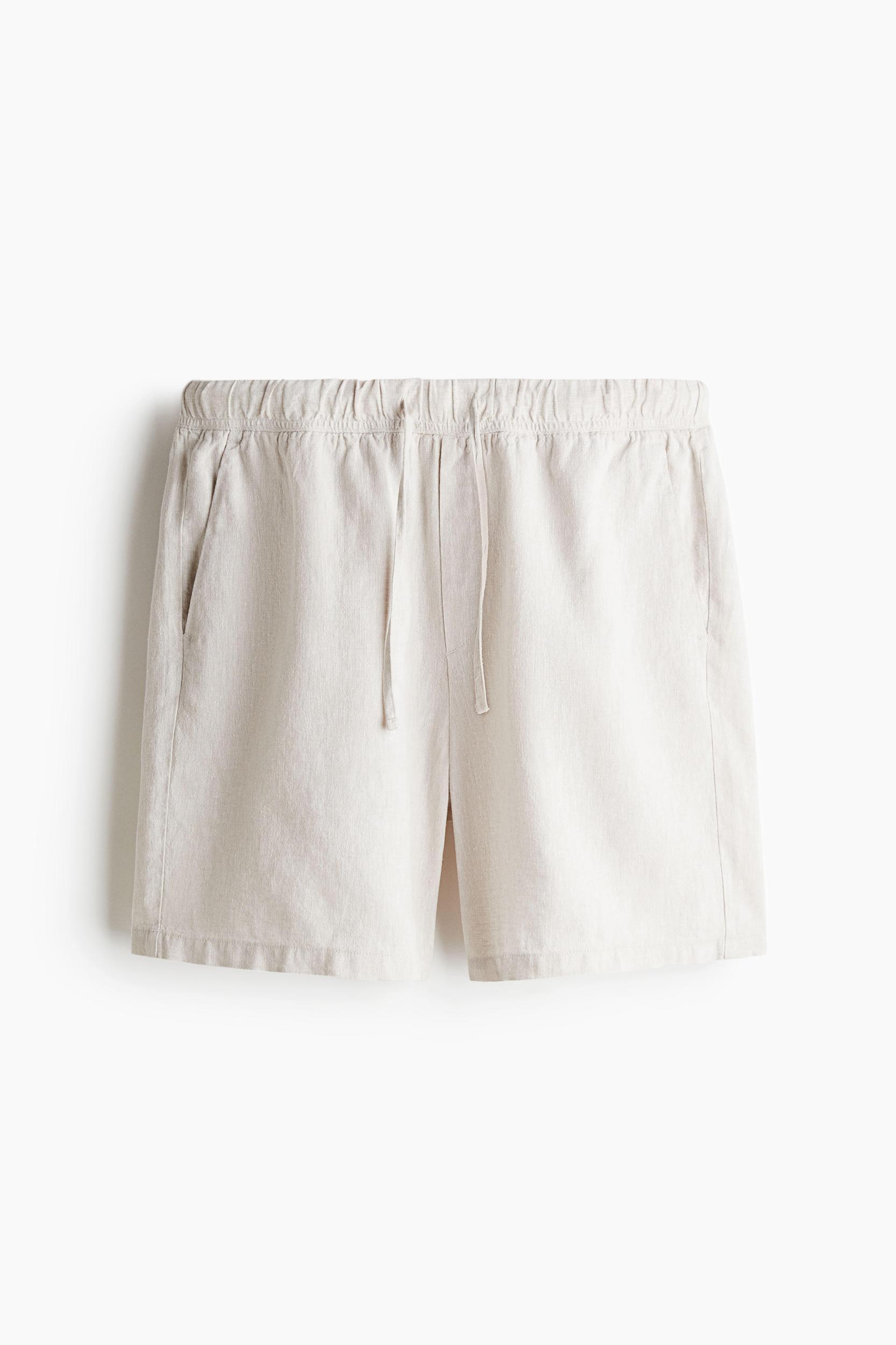 Relaxed-Fit Linen-Blend Shorts Product Image