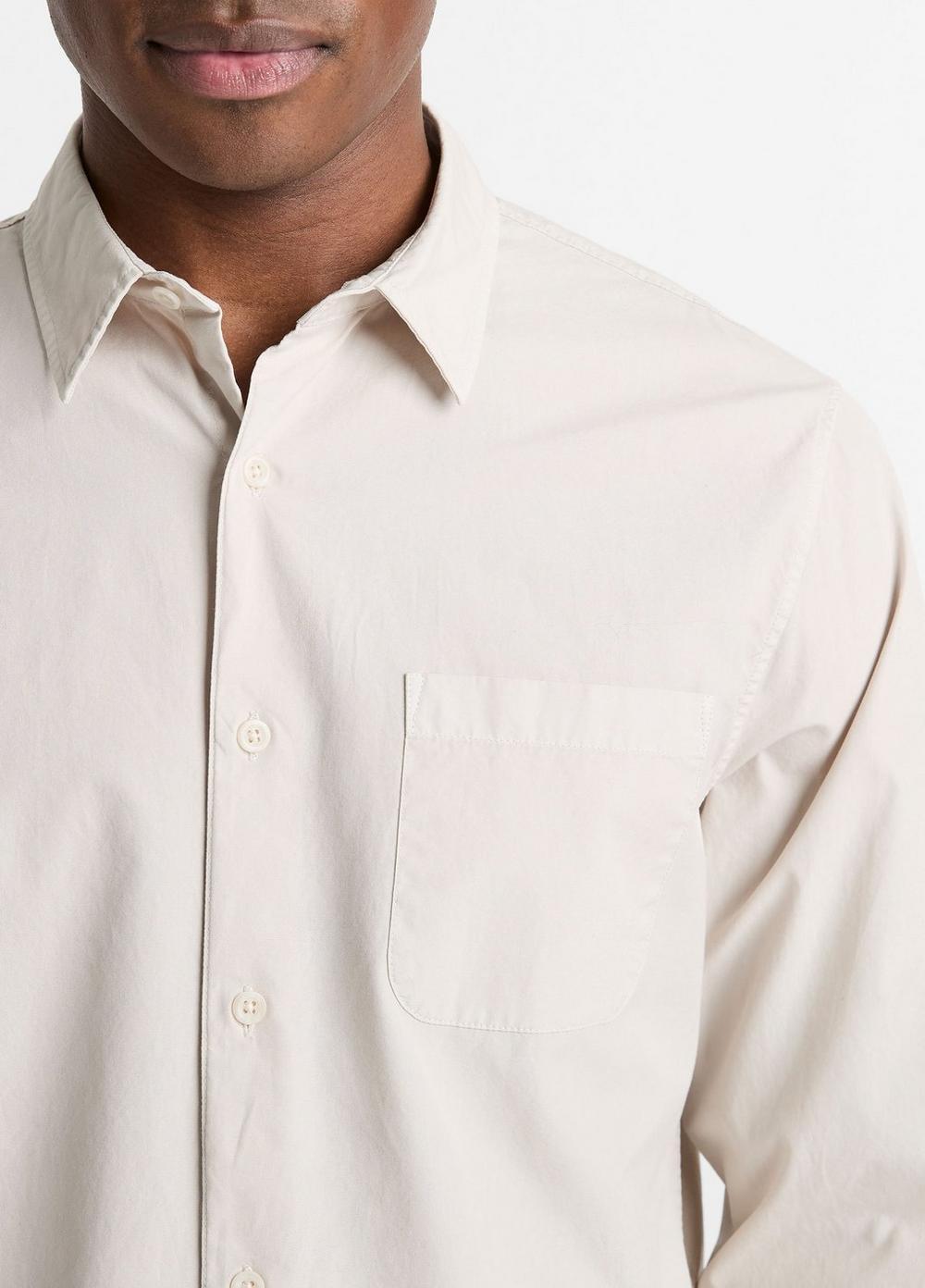 Garment Dye Cotton Button-Front Shirt Product Image