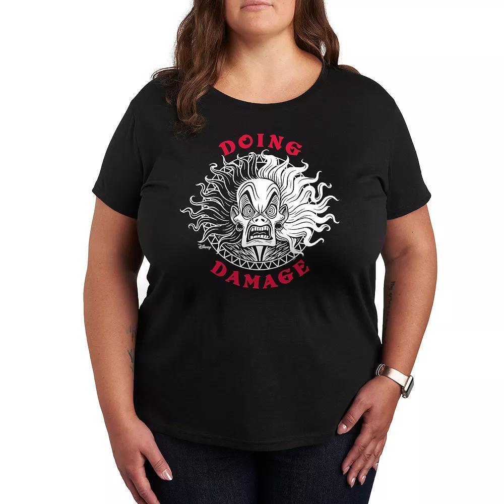 Disney's Villains Doing Damage Plus Graphic Tee, Women's,  Product Image