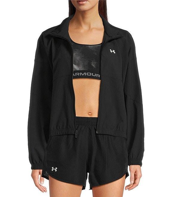 Under Armour Rival Stand Collar Long Sleeve Water Resistant Jacket Product Image