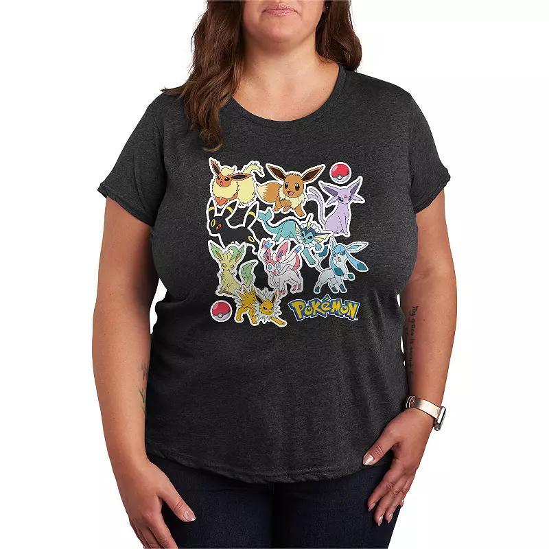 Women's Pokemon Eeveelution Stickers Tee,  Product Image