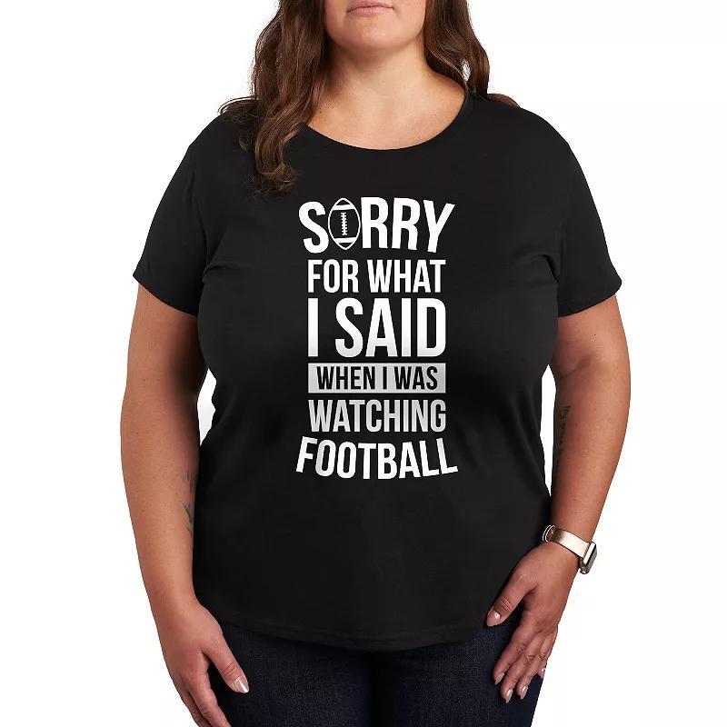 Womens Watching Football Graphic Tee, Girls Product Image