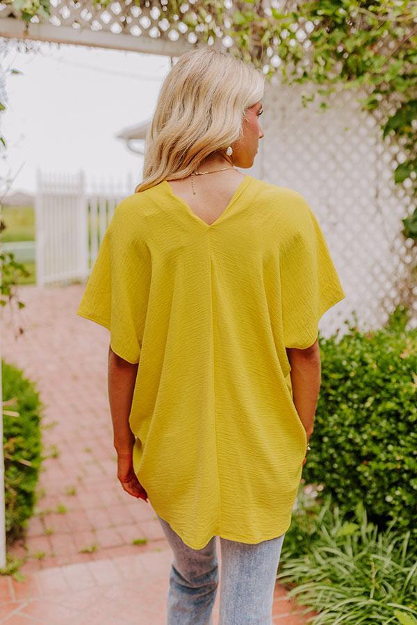 Sunshine Splendor Shift Top in Yellow Product Image