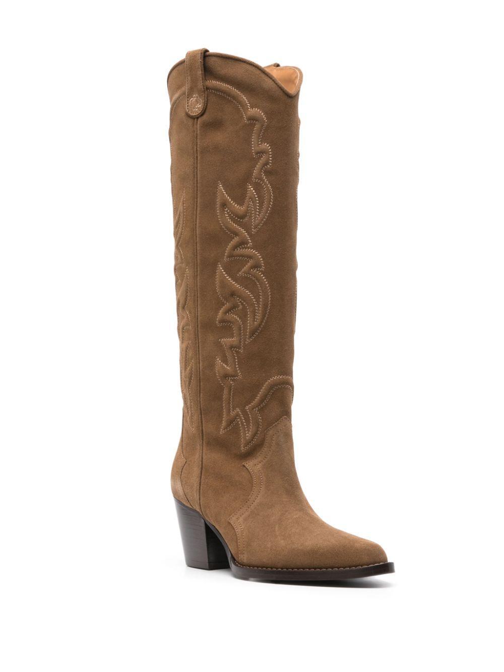 65mm suede cowboy boots Product Image