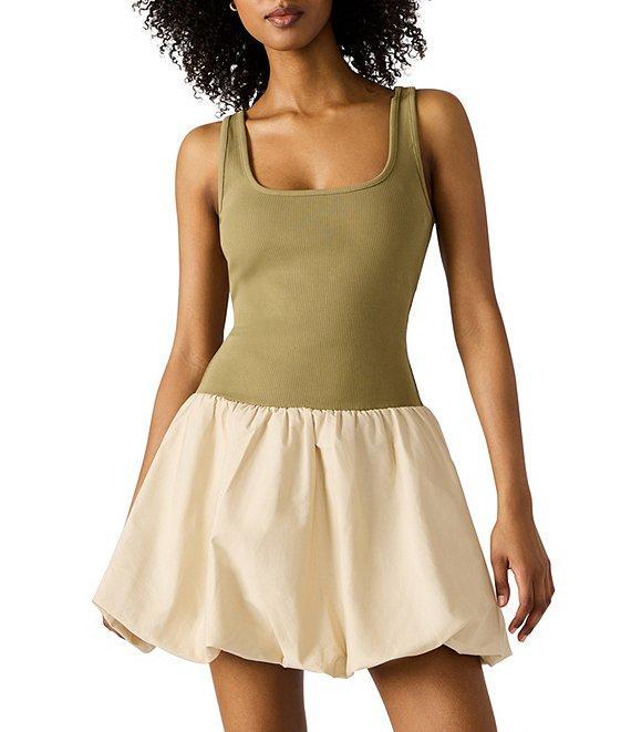 Steve Madden Linnea Scoop Neck Bubble Skirt Mini Dress Product Image