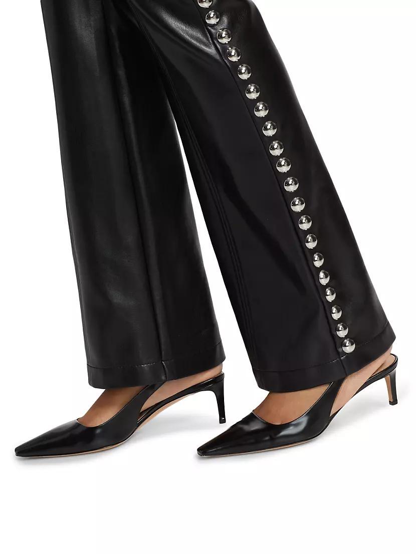 Shailene Studded Faux Leather Pants Product Image