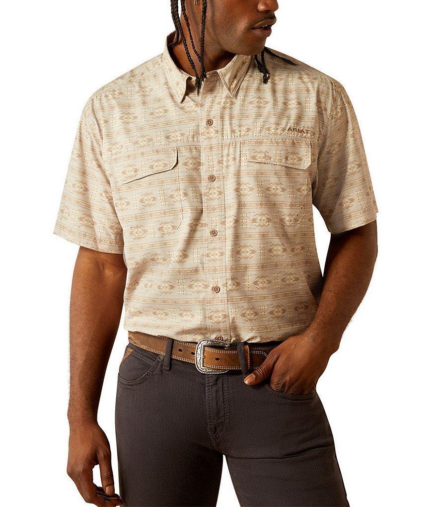 Ariat VentTEK Outbound Classic Fit Performance Short Sleeve Printed Woven Shirt Product Image