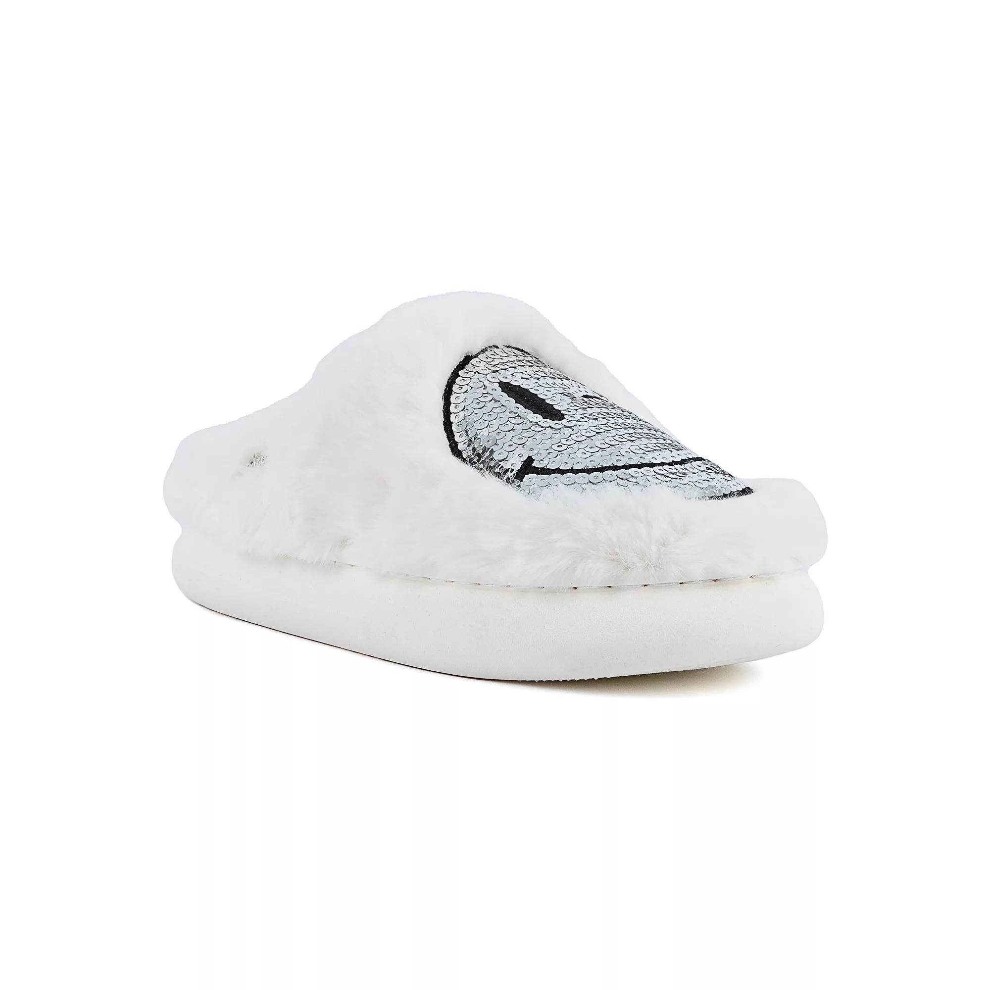 sugar Chills Women's Casual Slippers, Size: 11, White Silver Product Image