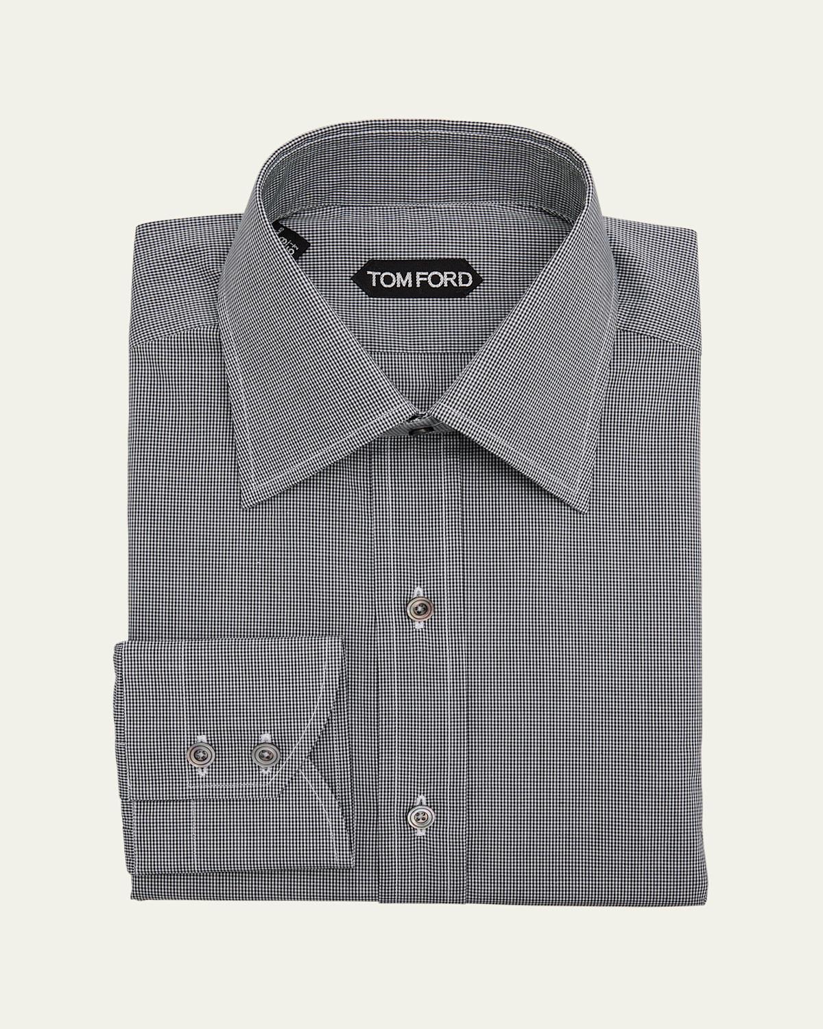 Mens Micro-Gingham Classic Fit Dress Shirt Product Image