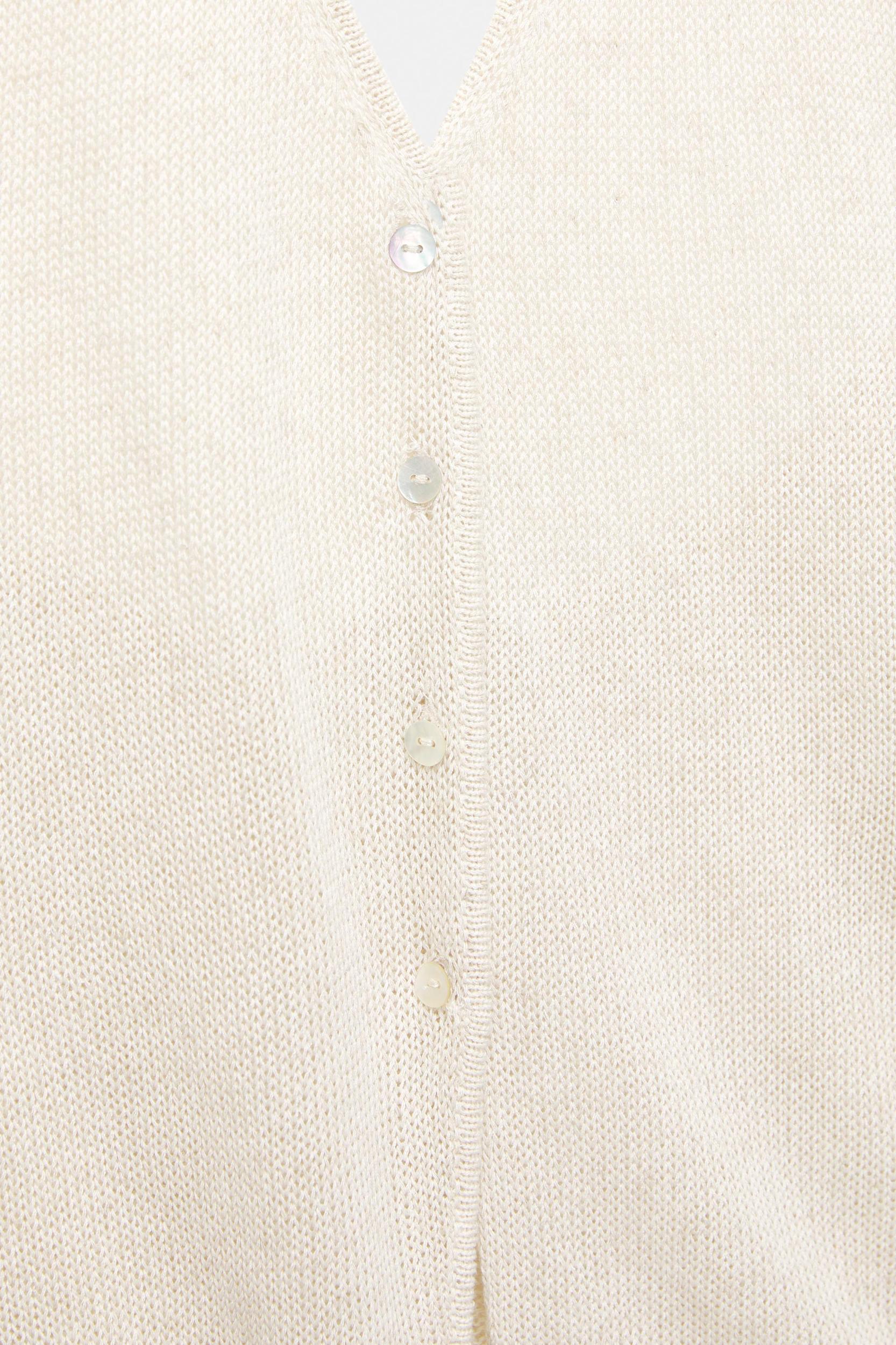 Linen blend halter vest Product Image