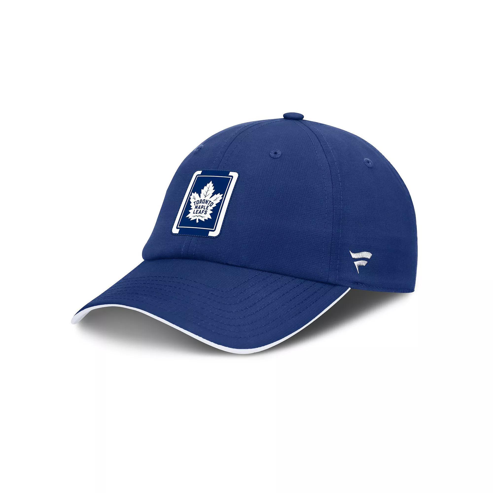 Mens Fanatics Blue/White Toronto Maple Leafs Authentic Pro Ripstop Adjustable Hat Product Image