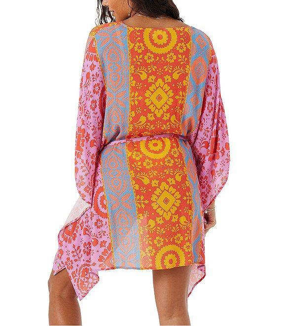 Roxy Tapestry Patchwork Wanderer Kimono Swim Cover-Up Product Image