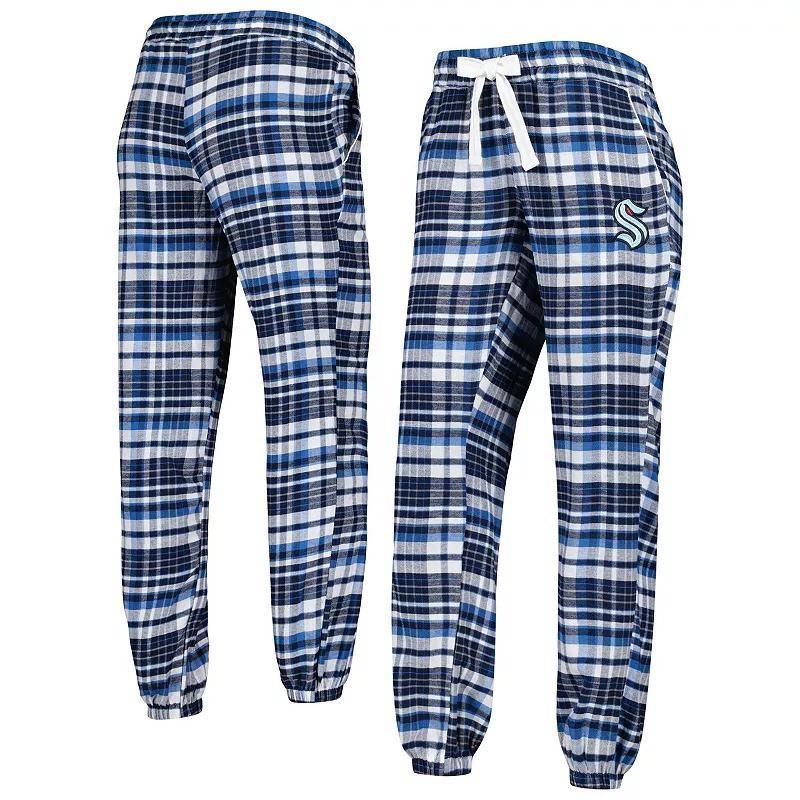 Womens Concepts Sport Deep Sea Blue Seattle Kraken Mainstay Flannel Pants Krk Blue Product Image