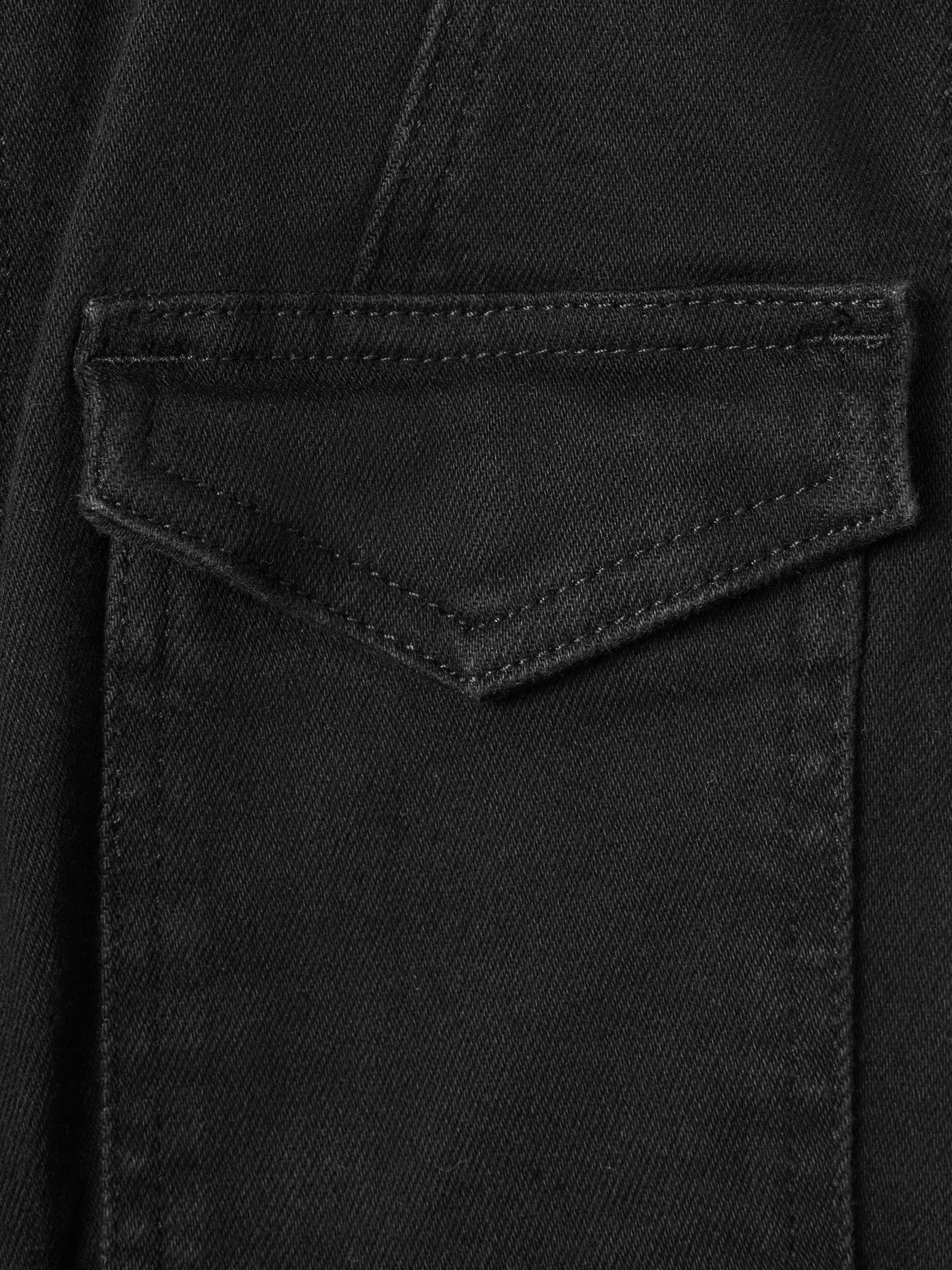 Denim Jumpsuit in Black Product Image