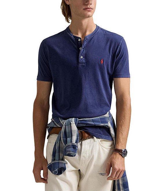 Polo Ralph Lauren Slub Jersey Short Sleeve Henley Shirt Product Image