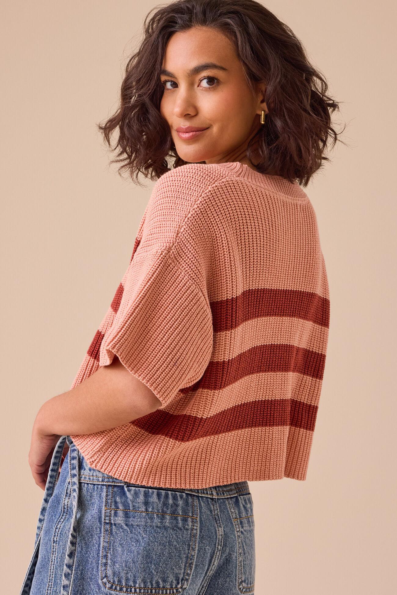 Ricki Striped Boxy Sweater Product Image