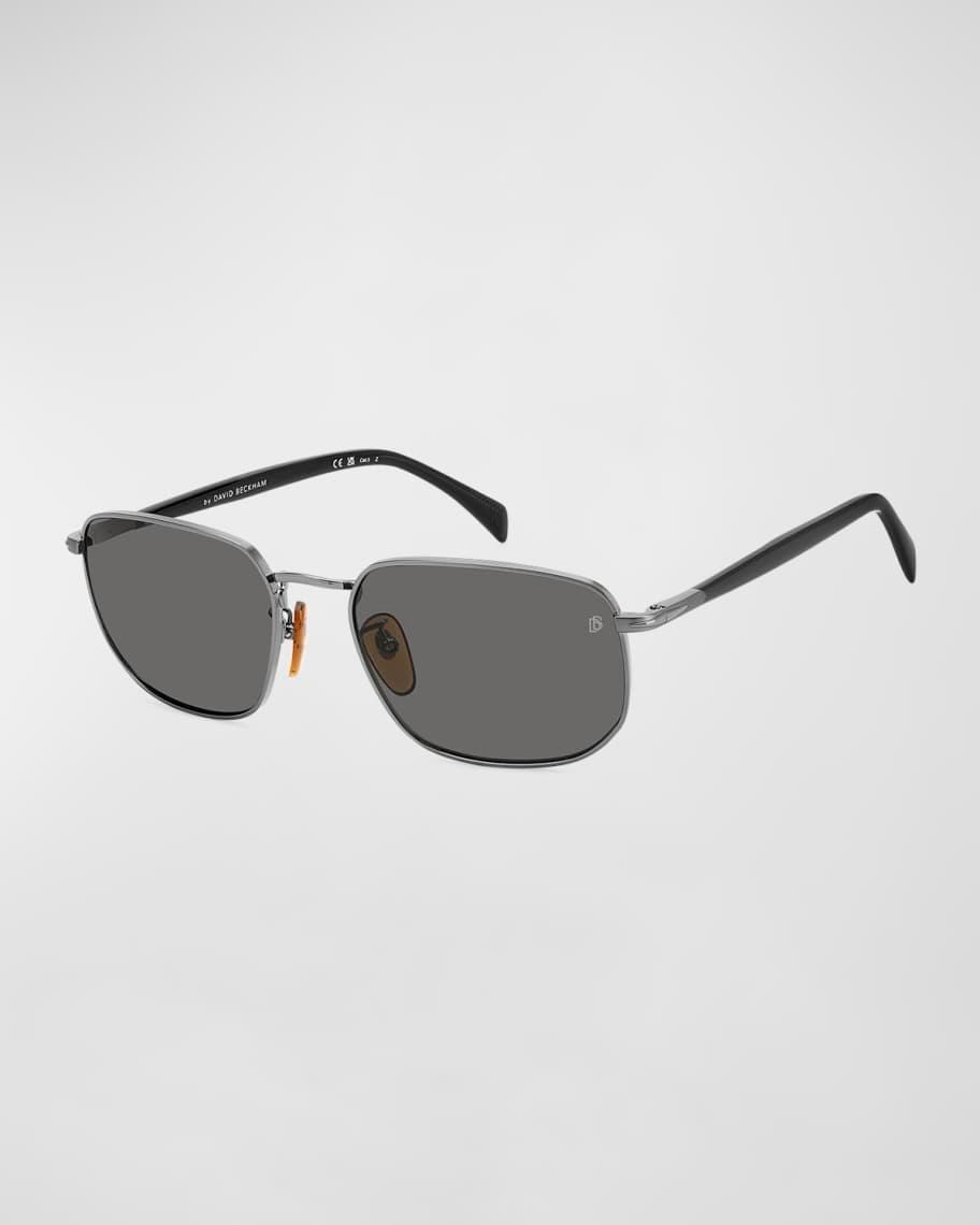 Mens Polarized Metal Rectangle Sunglasses Product Image