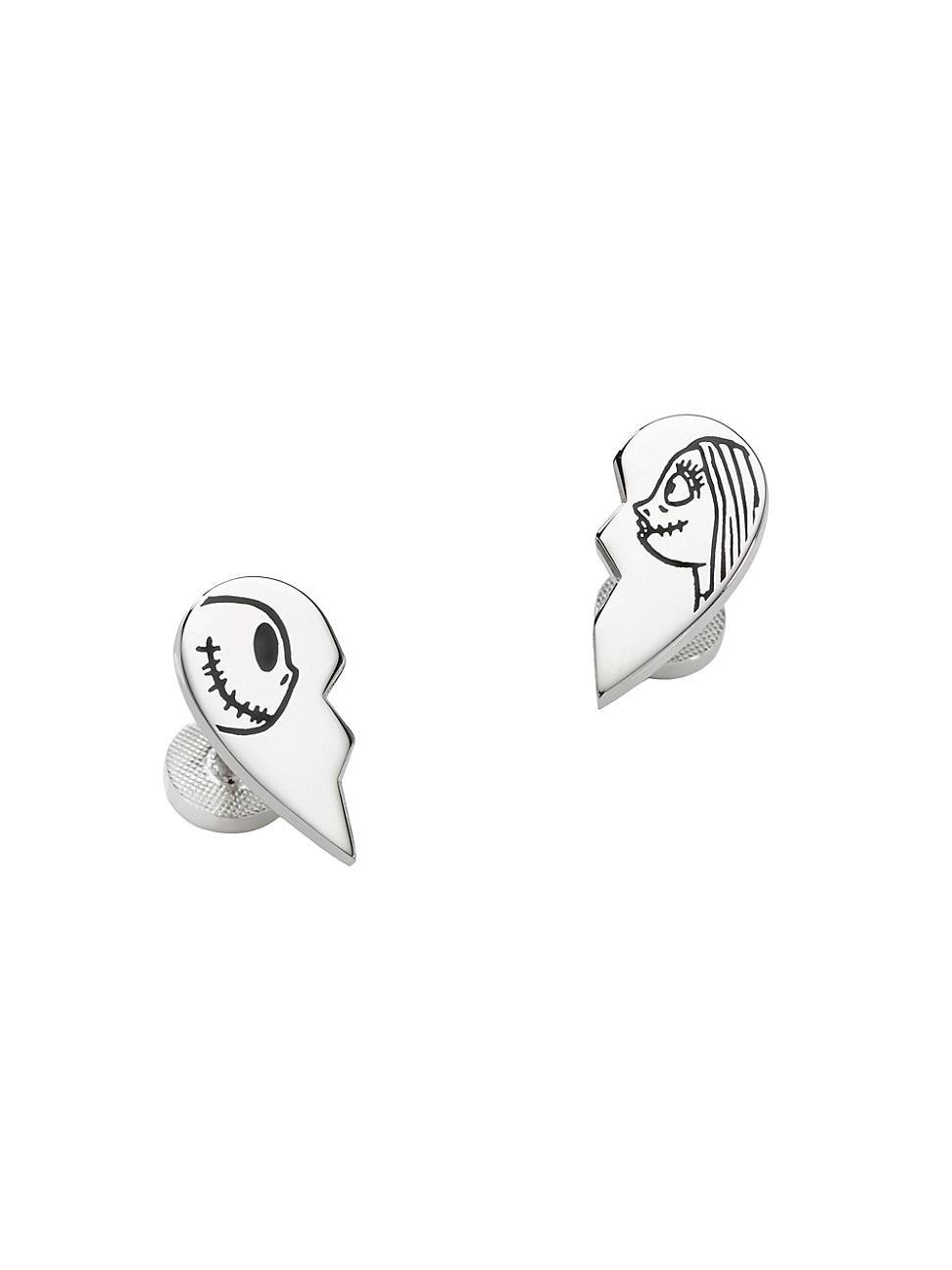 Mens Disney Jack & Sally Simply Meant To Be Cufflinks Product Image