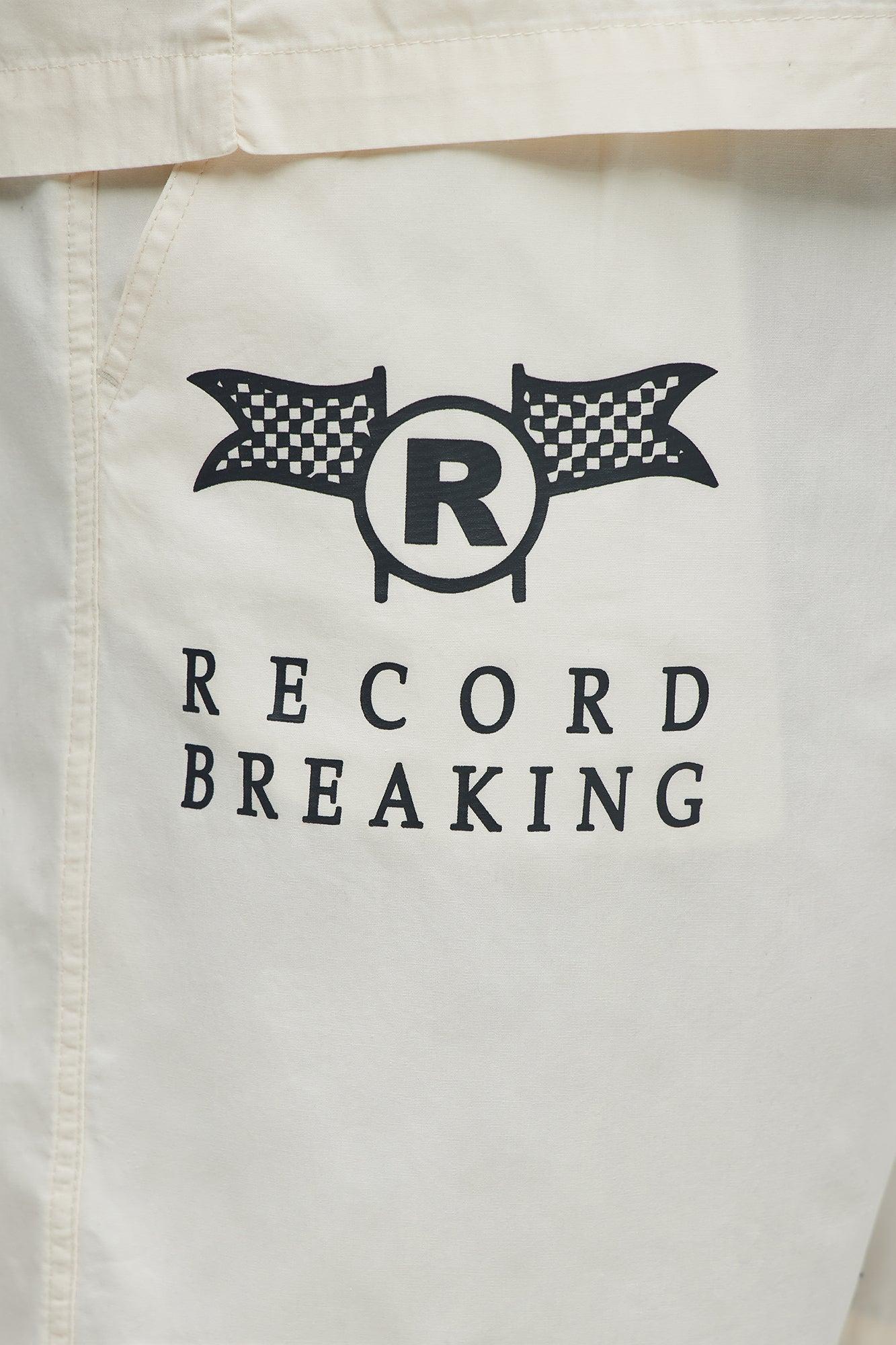 Racing Club Relaxed Drawstring Shorts - Cream Product Image