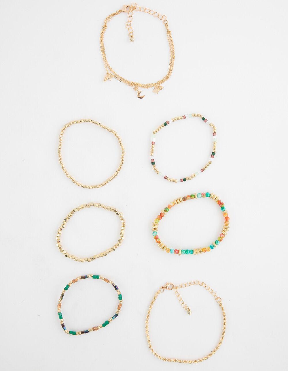 FULL TILT 8 Pack Moon/Beaded/Chain Bracelets Product Image