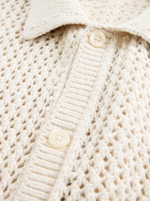 Mesh Sweater Shirt Product Image