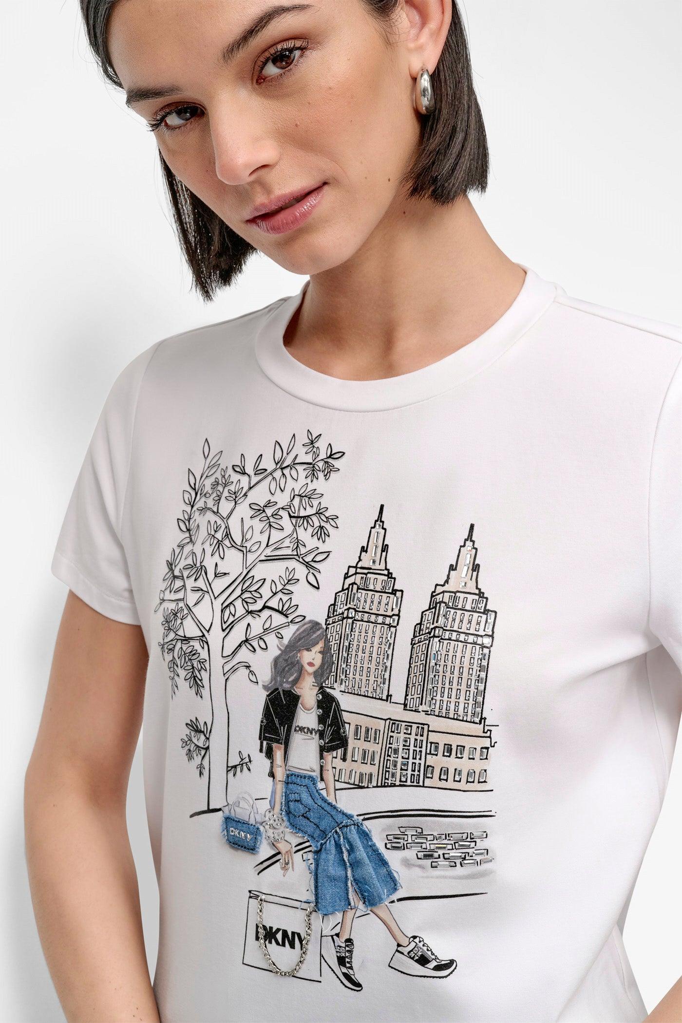 BROOKLYN BRIDGE EMBELLISHED TEE Product Image
