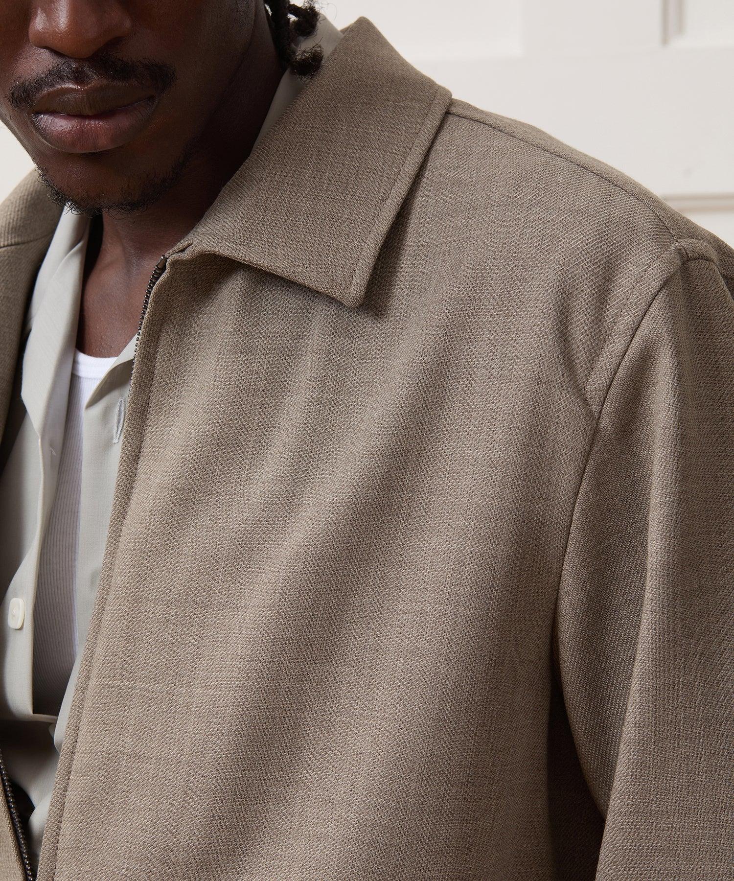 Lightweight Italian Wool Bomber Jacket Product Image