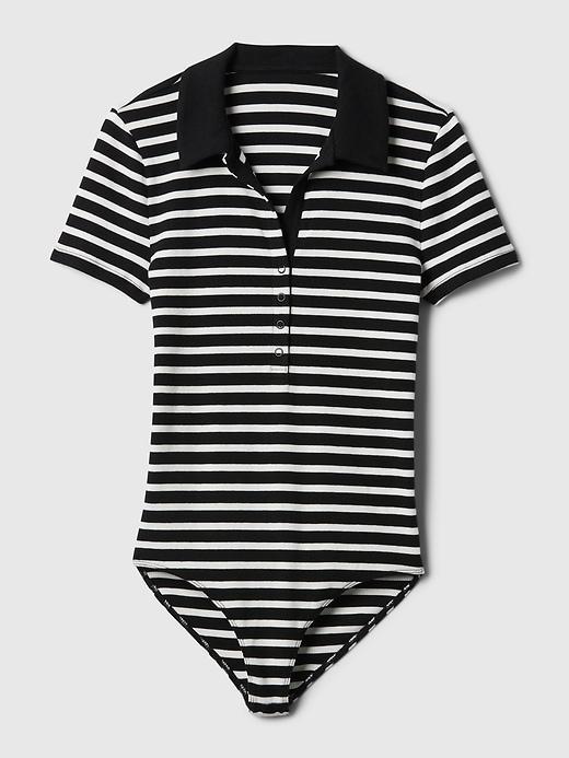 Modern Rib Polo Bodysuit Product Image