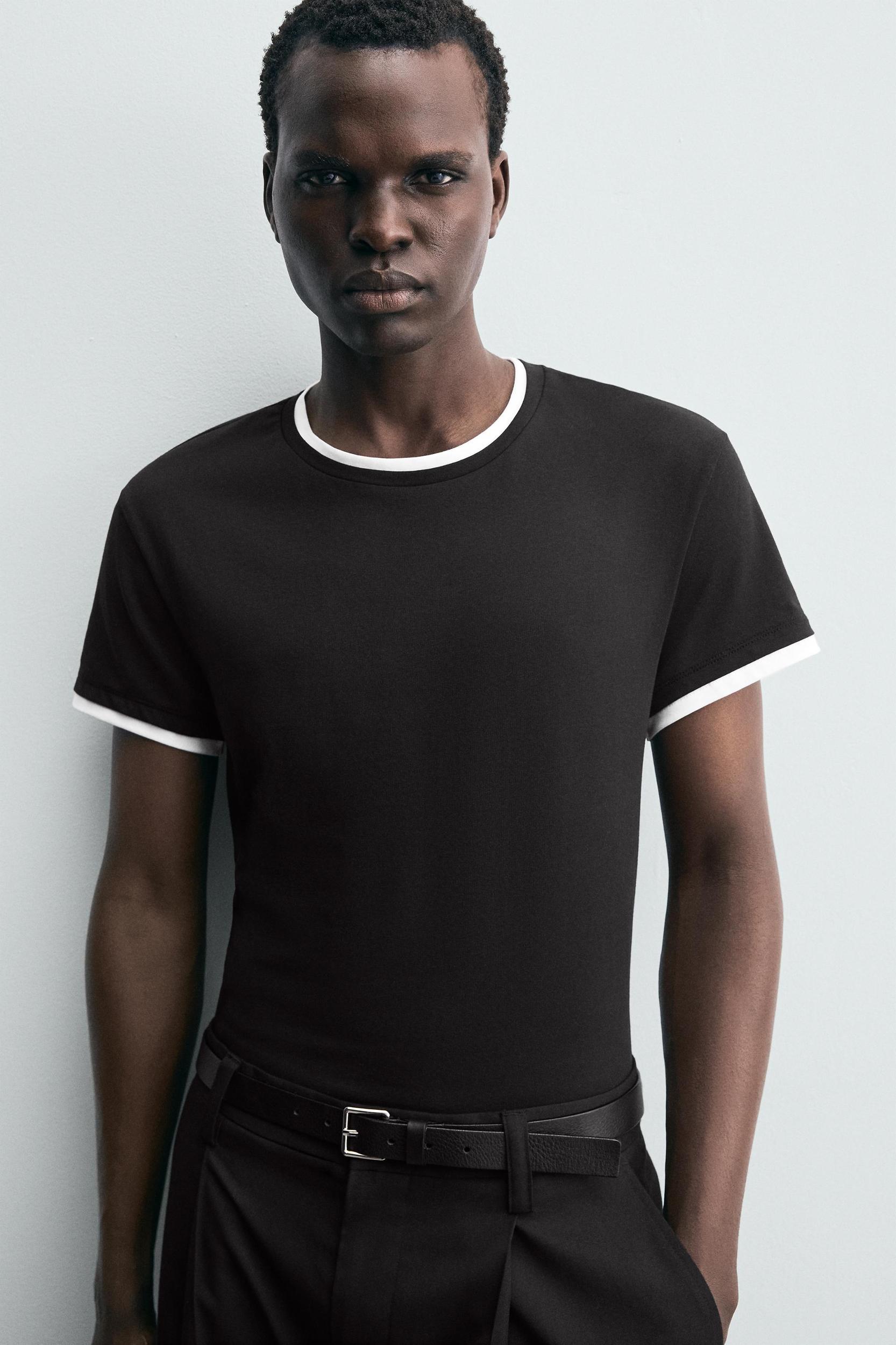 CONTRAST TRIM T-SHIRT Product Image