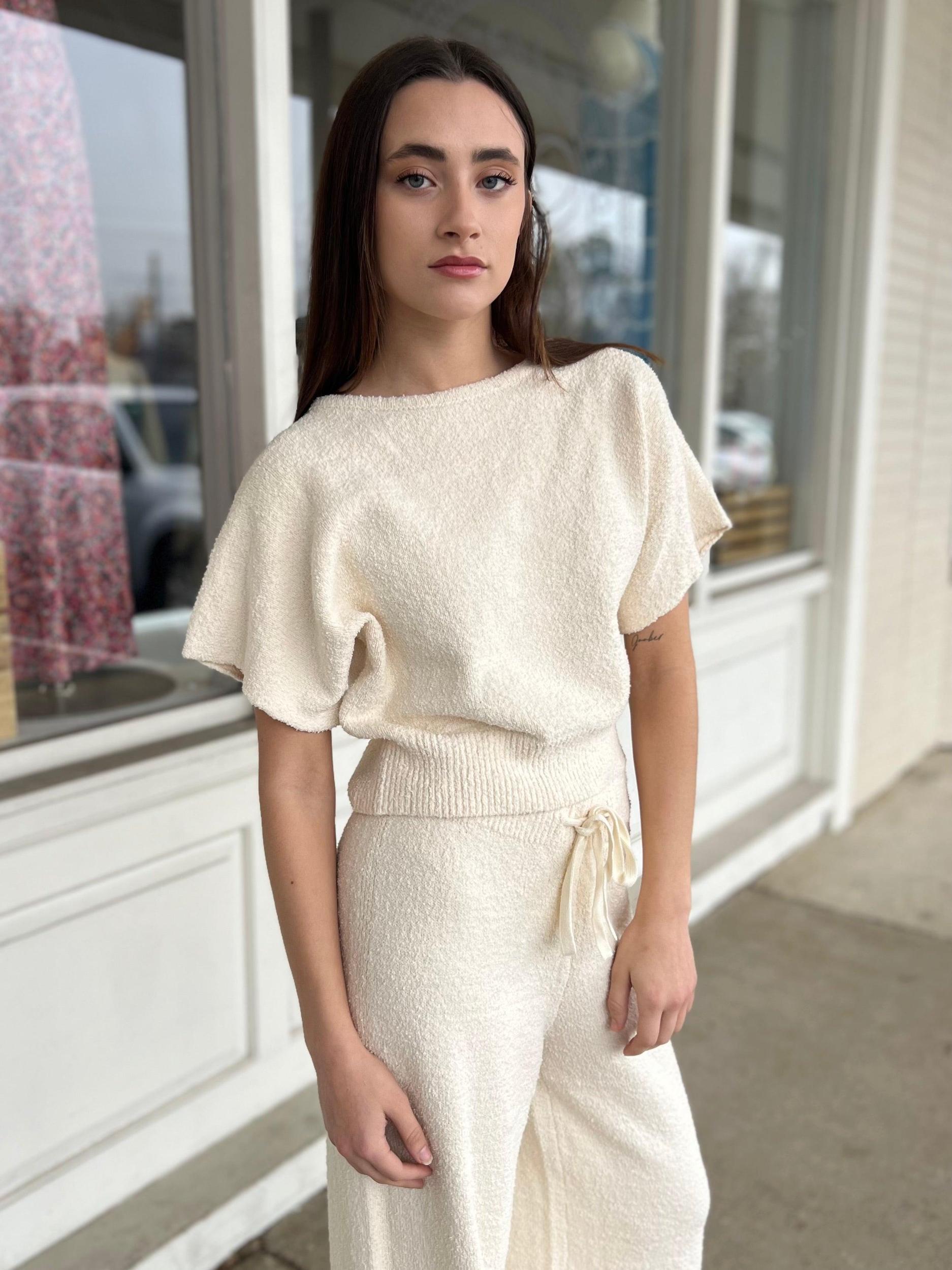 Morgan Short Sleeve Knit Top Product Image