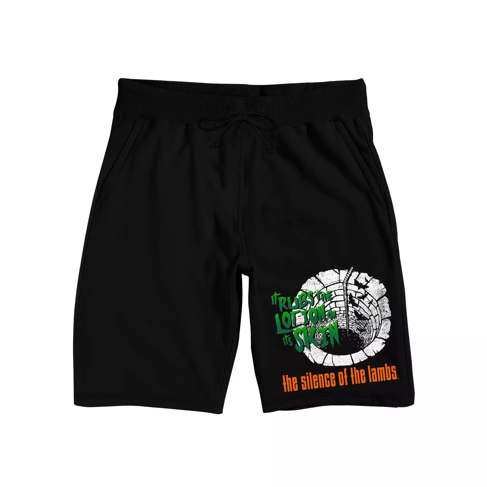Men's Silence Of The Lambs Pajama Shorts, Size: XL, Black Product Image