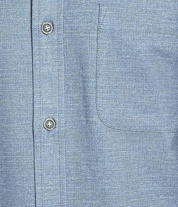 Rowm Big & Tall Performance Rec + Relax Short Sleeve Solid Textured Shirt Product Image