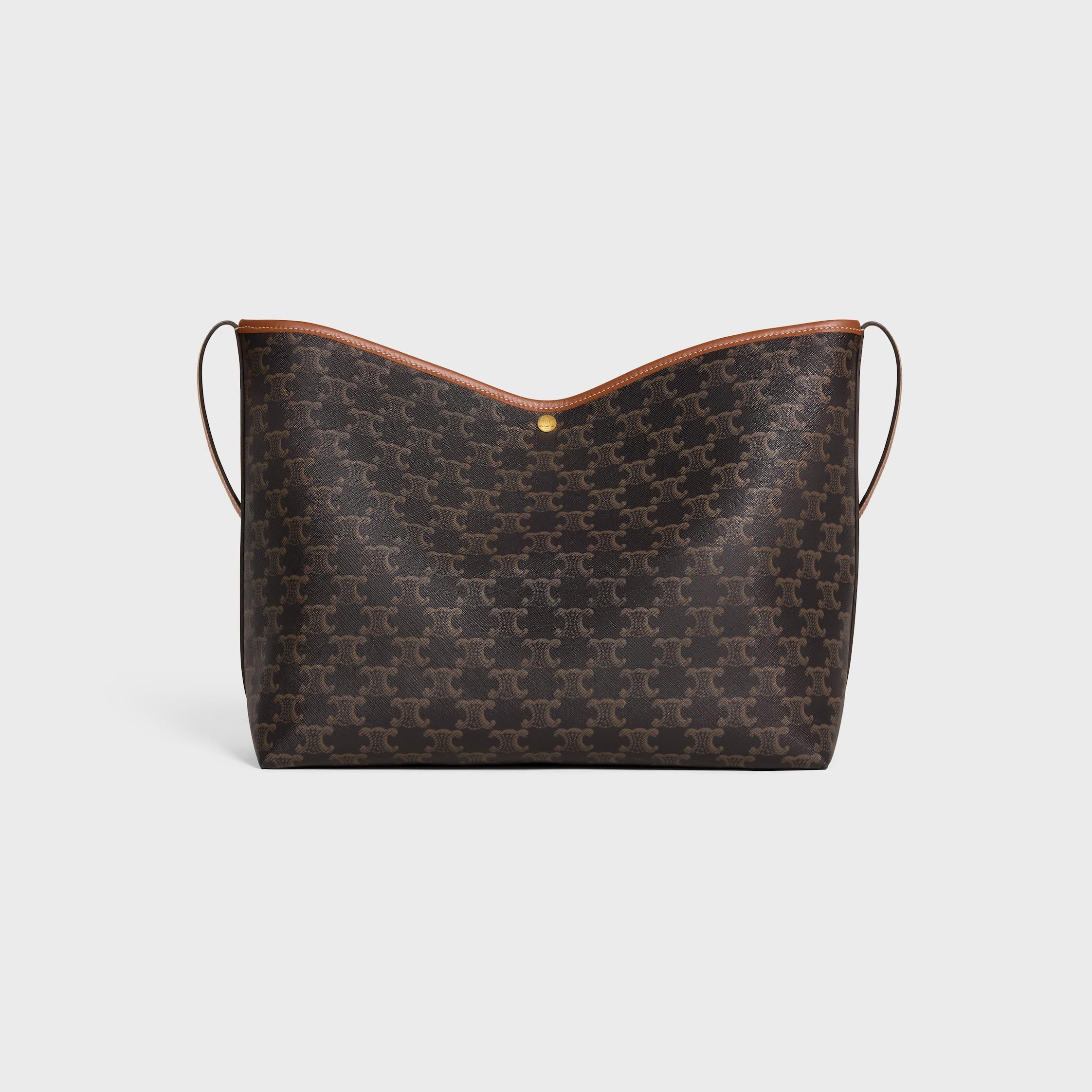 SOFT SHOPPER BAG IN Triomphe Canvas and Calfskin Product Image