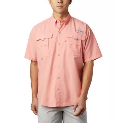 Columbia PFG Bahama II Relaxed Fit Solid Short Sleeve Woven Shirt Product Image