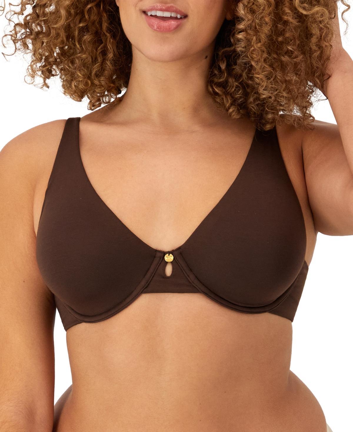 Maidenform Everyday Luxe Full Coverage Underwire Bra with Convertible Straps DM2401, Women's, Size: 34 D, Just Brown Product Image