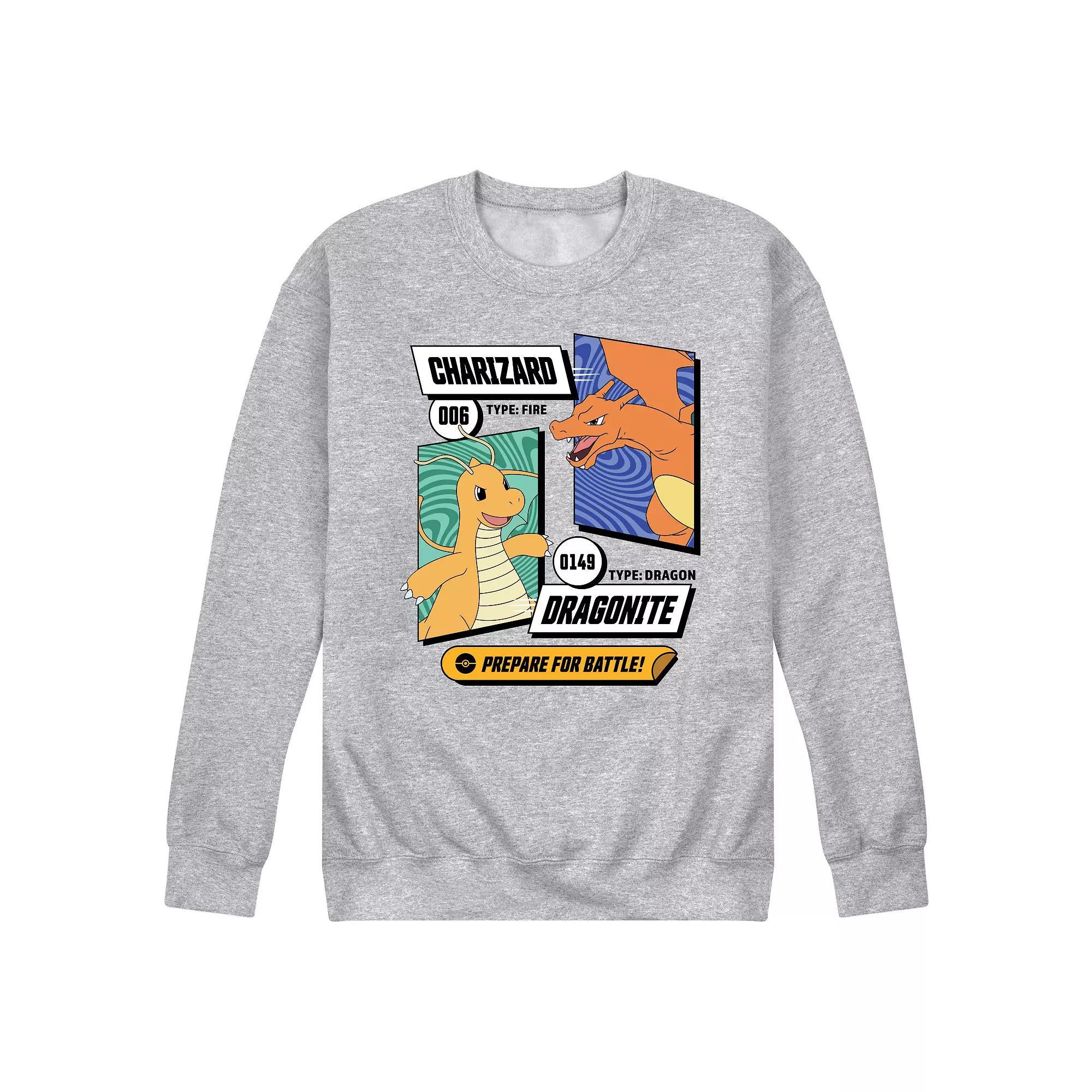 Men's Pokemon Dragonite and Charizard Graphic Fleece,  Product Image