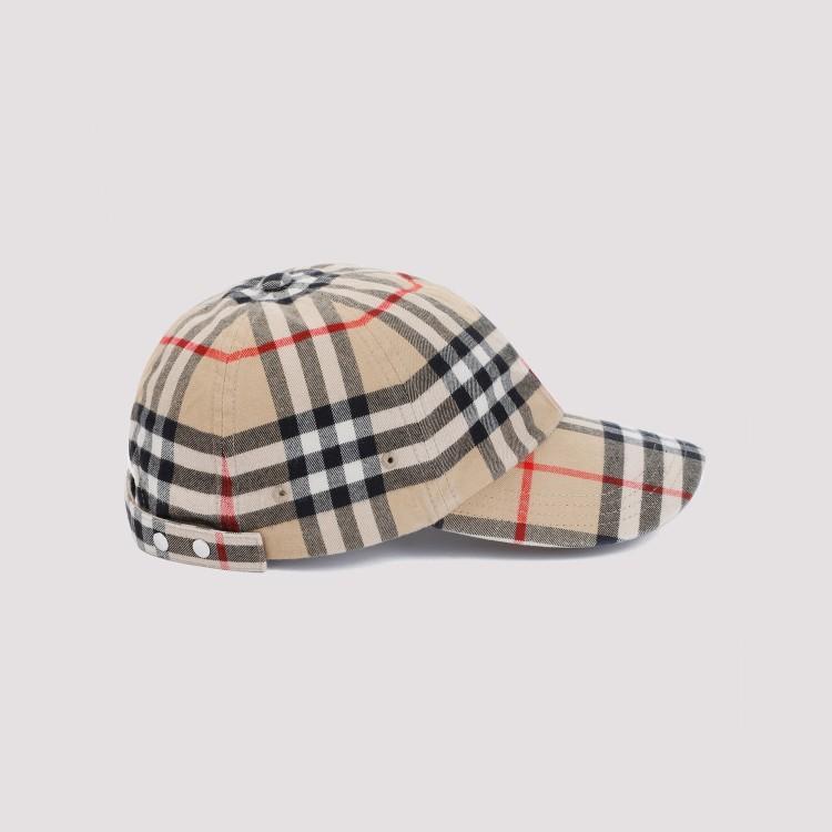 BURBERRY Vintage Check Motif Baseball Cap In Neutrals Product Image