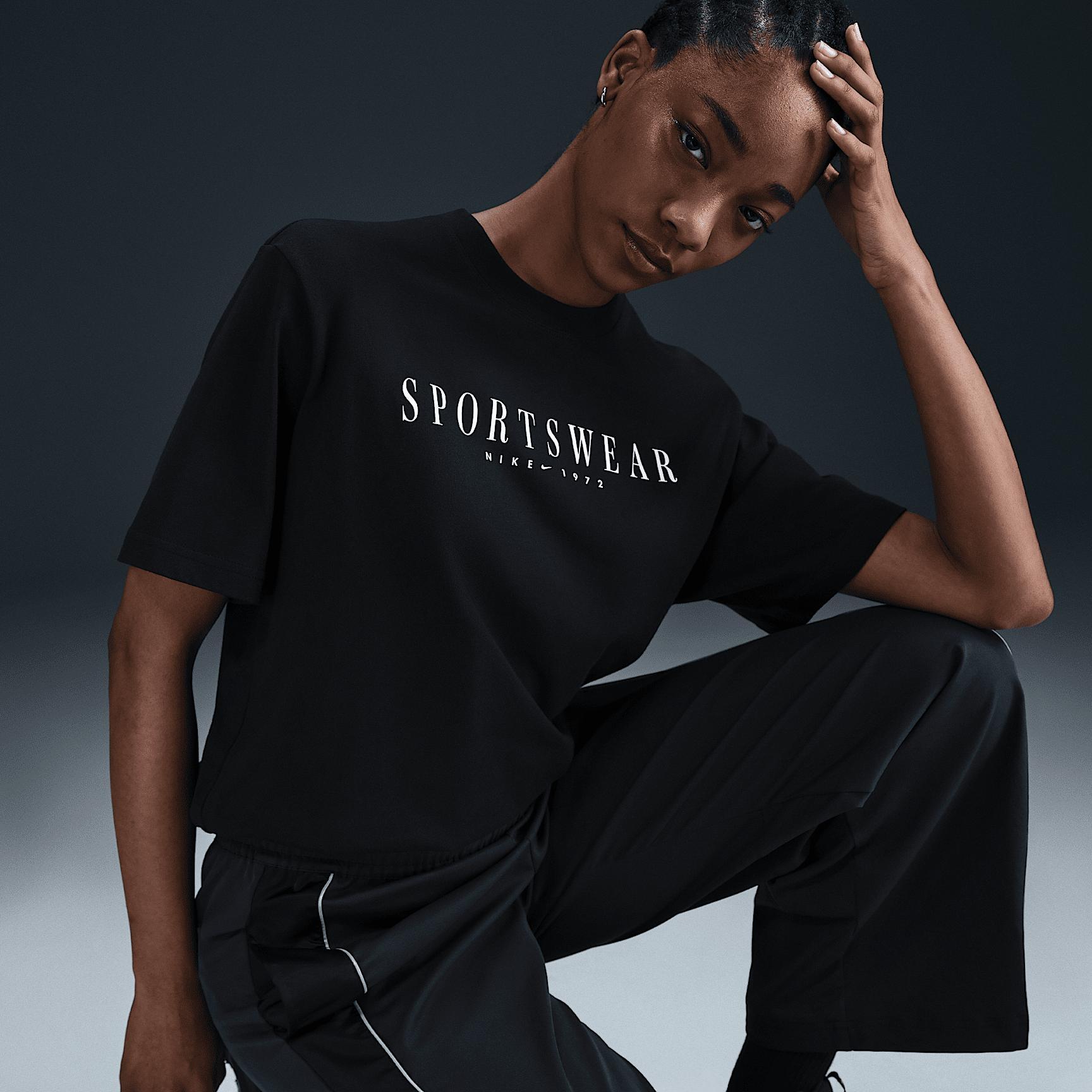 Womens Nike Sportswear Boxy T-Shirt | HV4653-010 Product Image